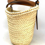 LOEWE Medium Basket Wicker Beige Woven Tote