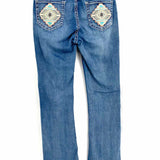 Rock & Roll Cowboy Women's Blue Size 29/10 Mid Rise Bootcut western Jeans