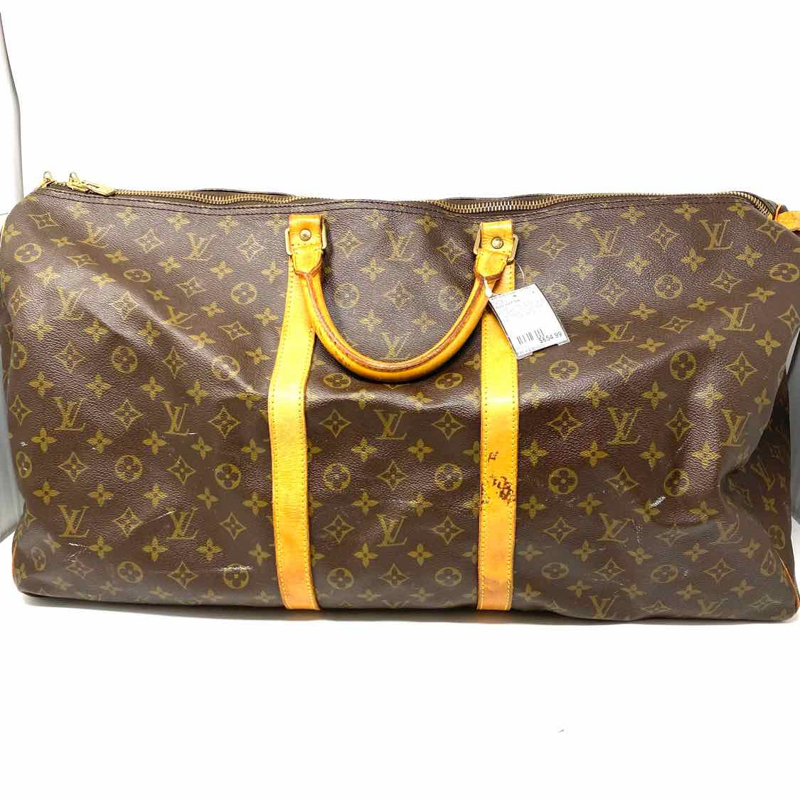 LOUIS VUITTON 1994 Keepall 60 Coated Canvas Brown Monogram Duffle Bag