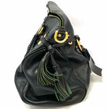 Dooney & Bourke Black Top Handle Tassel Satchel