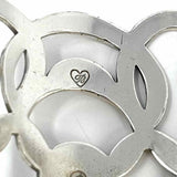 Brighton Silver tone Swirl Floral Hammered Cuff