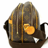 LOUIS VUITTON 2001 Reporter PM Brown Zip-Around Monogram Messenger Bag