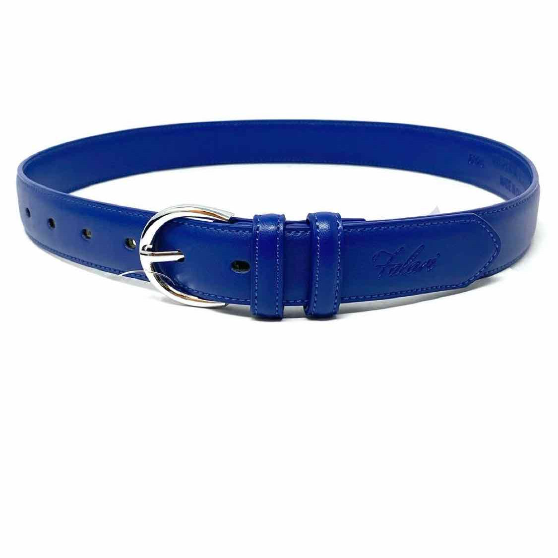 Blue Leather Belt