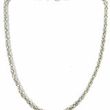 Estate 925 Sterling Silver Byzantine 15.5" Chain Made in Italy Necklace
