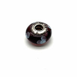 PANDORA 925 Sterling Silver Murano Glass 5 Piece Multi-Color Charm Jewelry Set
