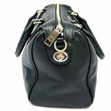 Coach Mini Bennet Black Boston Pebbled Leather Satchel