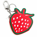 PINK Key Chain Strawberry Coin Purse