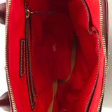 Dooney & Bourke Burgundy Zip-Around Saffiano Leather BackPack