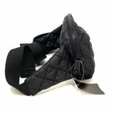 MZ WALLACE Nylon Black Quilted Waist Bag