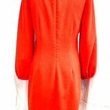 Trina Turk Women's Red Size M Shift Long Sleeve Dress