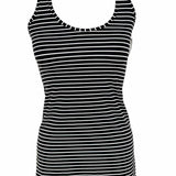 Lululemon Women's Black White Size S Racerback Stripe Sleeveless