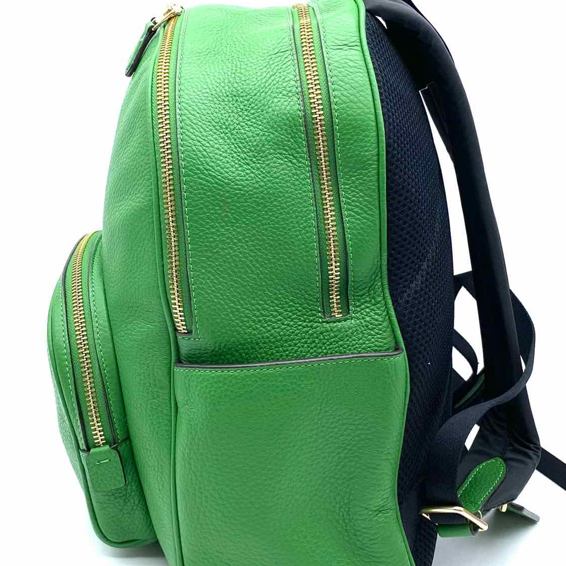Coach Court Green Pebbled Leather BackPack
