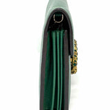 Gucci Dionysus Wallet On Chain Green Embellished Leather Made in Italy Crossbody