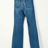 Good American Women's Blue Size 6/28 Bootcut Raw Hem Jeans