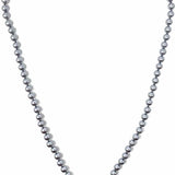 Estate Steel Blue 24" Faux Pearl Necklace