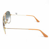 Ray Ban Small Metal Gold Blue Aviator Sunglasses
