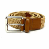 Cole Haan Waist Size Adjustable Beige Braided Belt
