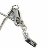 ZARA Brown SIlver Tone Tube Tassel Necklace