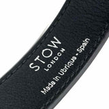 Stow Curve Bag Black Hobo Pebbled Leather Shoulder Bag