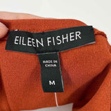 Eileen Fisher Women's Orange Size M Silk T-shirt