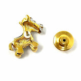 Swarovski White Gold Tone Horse Crystal Pin