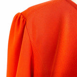 Tory Burch Women's Red Size 14/XL Long Sleeve Crepe Pleated Dress