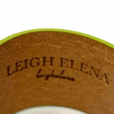 Leigh Elena Leather Silver 7" python Cuff