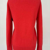 Halogen Women's Coral Size M V-Neck Cashmere Sweater