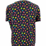 alice+olivia Stace Face Women's Black Size M Crew Neck Cotton Short Sleeve Top