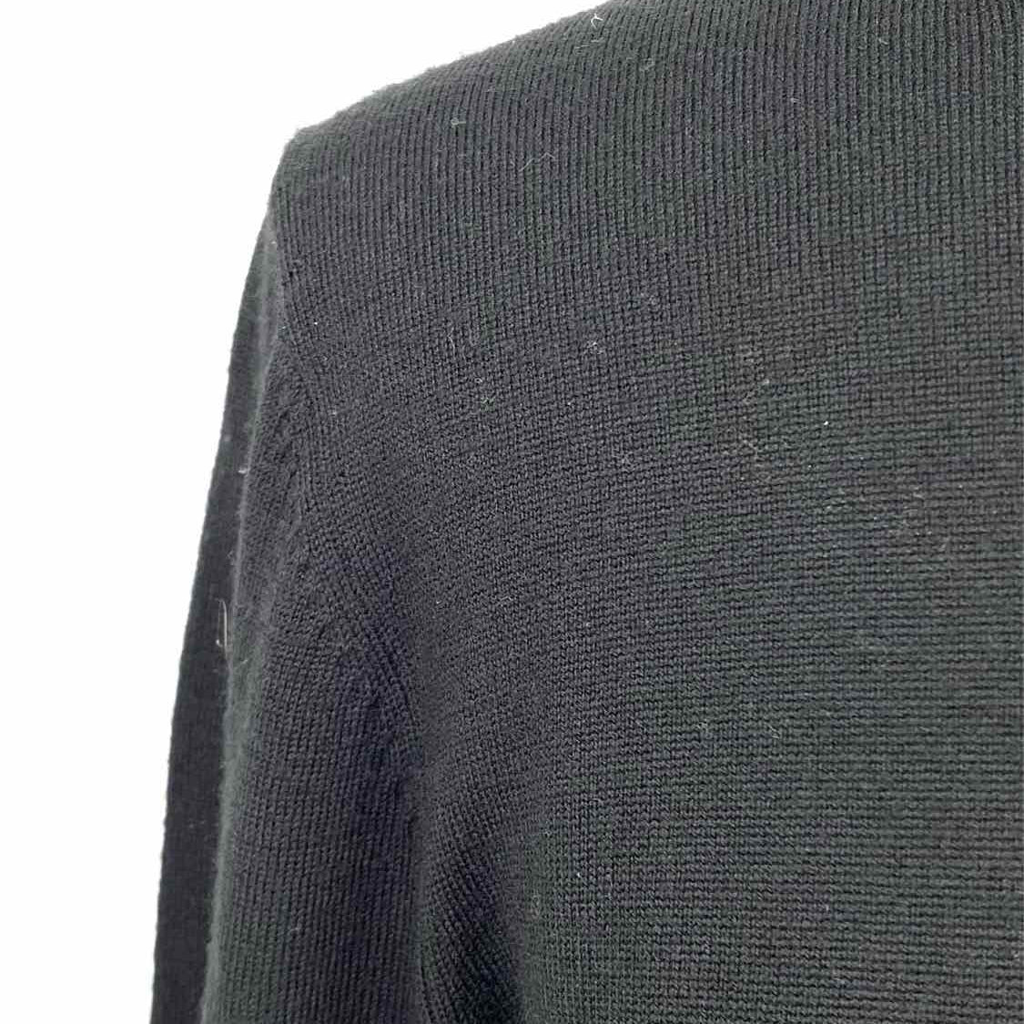 VERONICA BEARD Women's Black Size M Turtleneck Wool Knit Flare Long Sleeve