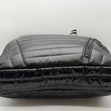 Think Royln Puzzle Black Puffer Tote w/ Pouch