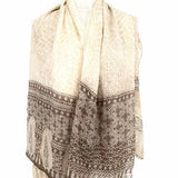 ETRO Silk Beige Square 50 in Paisley Tribal pattern Scarf