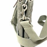 Rae Dunn Gray Zip Quilted Crossbody