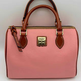 Dooney & Bourke Trudy Pink Boston Pebbled Leather Satchel