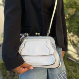 Patricia Nash Cream Kisslock Leather Crossbody