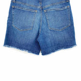 J Crew Women's Blue Size 27/4 High Rise Denim Raw Hem Shorts