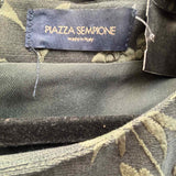 Piazza Sempione Women's Green Size 42/6 sheath jacquard Wool Blend Floral Dress
