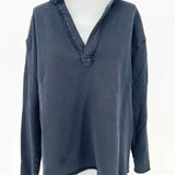 Frank & Eileen Women's Navy Size L Collared Sweatshirt