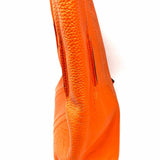 Coach Brown Orange Reversible Leather Tote