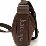 Kate Spade Carter Nylon Brown Crescent Crossbody