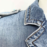 RED VALENTINO Women's Blue Size 44/8 Button Down Denim Jacket