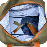 Holderness & Bourne The Buyers Cotton Twill Olive Duffle Bag