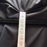 Lululemon Wunder Puff Women's Black Size 10 Hooded Puffer Coat