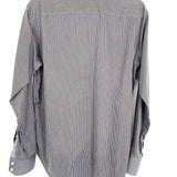 Robert Graham Men's black/orange Size S Stripe Button Down Long Sleeve Shirt