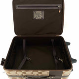 Coach Canvas Beige Rolling Signature Suitcase
