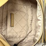 Michael Kors LG 2 in 1 Maisie Waist Pack Beige Zip Pebbled Leather Waist Bag