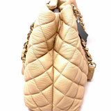 Kate Spade Gold Coast Maryanne Beige Quilted Leather Tote