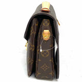 LOUIS VUITTON Pochette Metis Coated Canvas Brown Envelope Monogram Crossbody