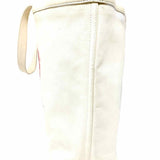Chanel 2008-09 Mobile Art Collection by Karl Lagerfeld Canvas Off White Tote