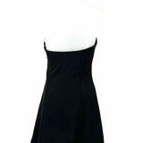 MABLE Women's Black Size S Halter Bow Holiday Dress